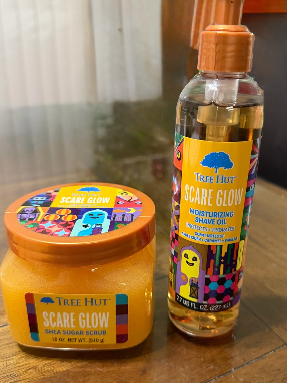 Tree Hut Scare Glow Moisturizing Shave Oil & Shea Sugar Scrub Bundle